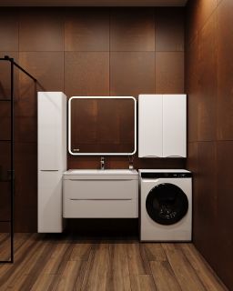 Шкаф Style Line Бергамо мини 60 Люкс Plus СС-00002357 Белый антискрейч